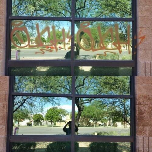Window Graffiti Removal